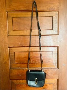a new day Black Mini Crossbody Bag with Gold Hardware